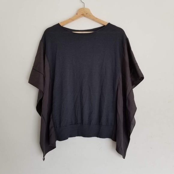 FABIANA FILIPPI Batwing Cashmere Silk Sweater Gray - Picture 2 of 8